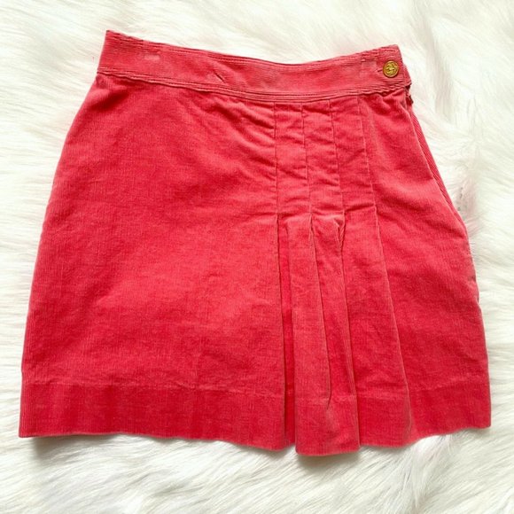 Brooks Brothers Other - Brooks Brothers Girls Pink Corduory Pleated Skirt